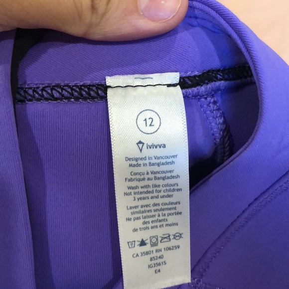 Ivviva Girl’s Purple Sweatshirt - Picture 3 of 3